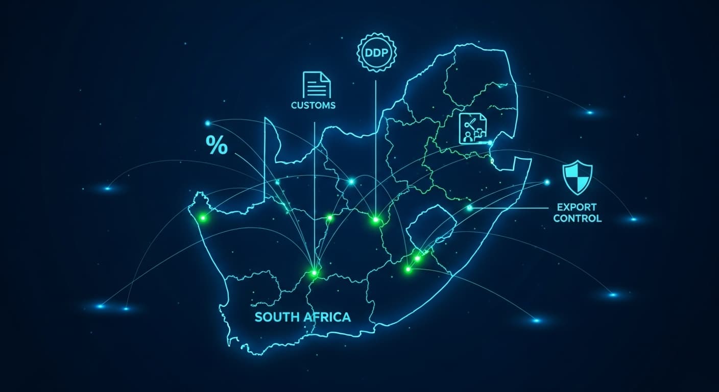 Duties, GST, HST, and DDP in South Africa